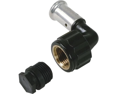 HENCO PVDF Overgangsknie 90° 20 Mm Pers X 3/4" Binnendraad 1 HENCO PVDF Overgangsknie 90° 20 Mm Pers X 3/4" Binnendraad