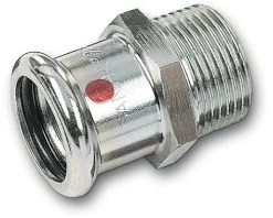 SANHA THERM Puntstuk 15mm Pers X 1/2" Buitendraad