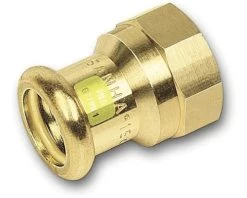 SANHA PRESS Gas Brons Schroefbus 15mm Pers X 1/2" Binnendraad