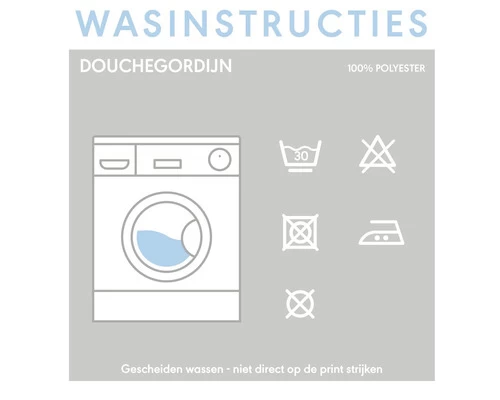 SEALSKIN Douchegordijn Madeira 120x200 Cm 4 SEALSKIN Douchegordijn Madeira 120x200 Cm - Afbeelding 4