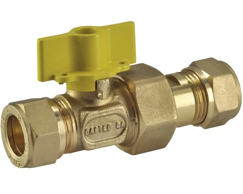 Gaskogelkraan 15 Mm Knelkoppeling 1 Gaskogelkraan 15 Mm Knelkoppeling