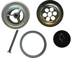 Afvoerplug 1 1/4 Met Stop Chroom Plugdeel Zilver