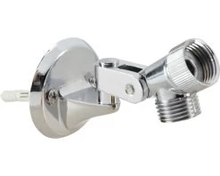 Muurdoucheaansluiting Scharnierend Met Handdouchehouder Chroom