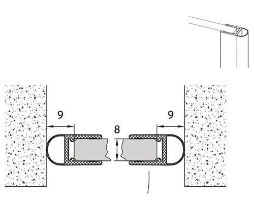 SEALSKIN Afdichtingsprofiel Verticaal I Am 200 Cm 1 SEALSKIN Afdichtingsprofiel Verticaal I Am 200 Cm