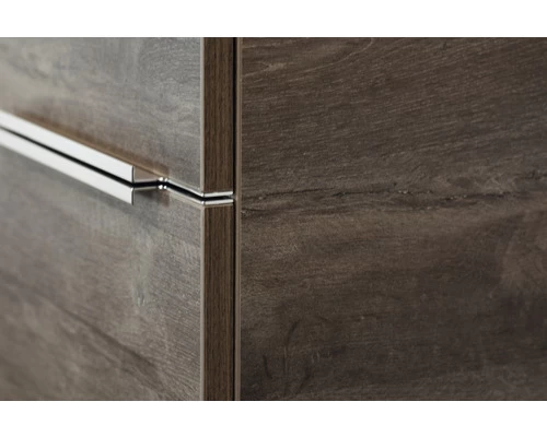 Badkamermeubel Pulse 120 Cm 2 Laden Keramische Wastafel Grijs Eiken 3 Badkamermeubel Pulse 120 Cm 2 Laden Keramische Wastafel Grijs Eiken - Afbeelding 3