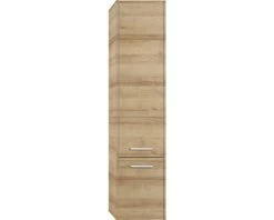 PELIPAL Hoge Kast Milano 168x38,3 Cm Riviera Eiken