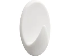 TIGER Haak Baseline Oval Medium Wit 4 Stuks