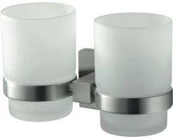 HACEKA Bekerhouder Mezzo Tec Chroom Mat Dubbel