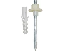 Wastafelbevestigingsset B12 2 Houtdraadpennen & Plugen Ø M10x140 Mm