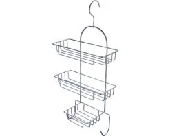 Douche-etagere RVS, 2 Laags Met Zeephouder