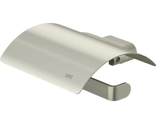 LENZ Toiletrolhouder Karma Nikkel Mat Met Klep 1 LENZ Toiletrolhouder Karma Nikkel Mat Met Klep